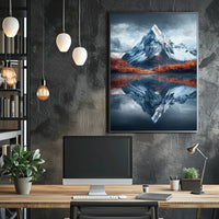Majestic Alpine Mountain National Park Poster PosterGoat