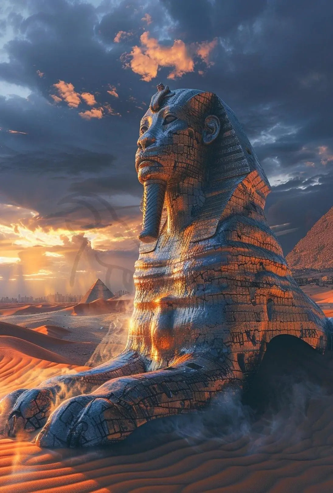 Majestic Ancient Egypt Surreal Art Cultural or Heritage Poster PosterGoat