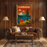 Majestic Canadian Landscape Vintage Travel Poster PosterGoat