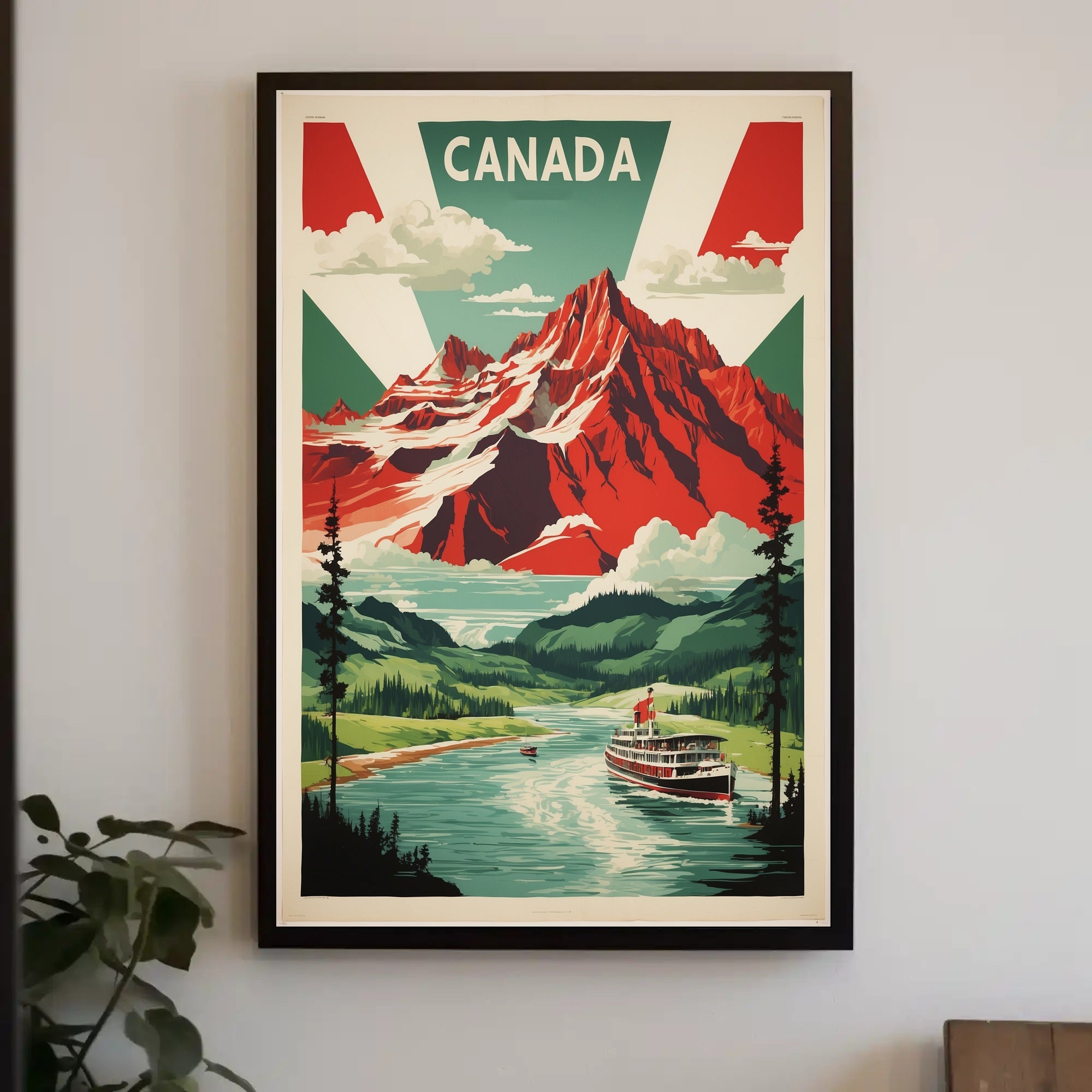 Majestic Canadian Rockies Travel Poster PosterGoat