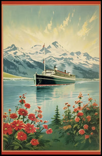 Majestic Cruise Adventure in Northern Wilderness Travel Poster PosterGoat