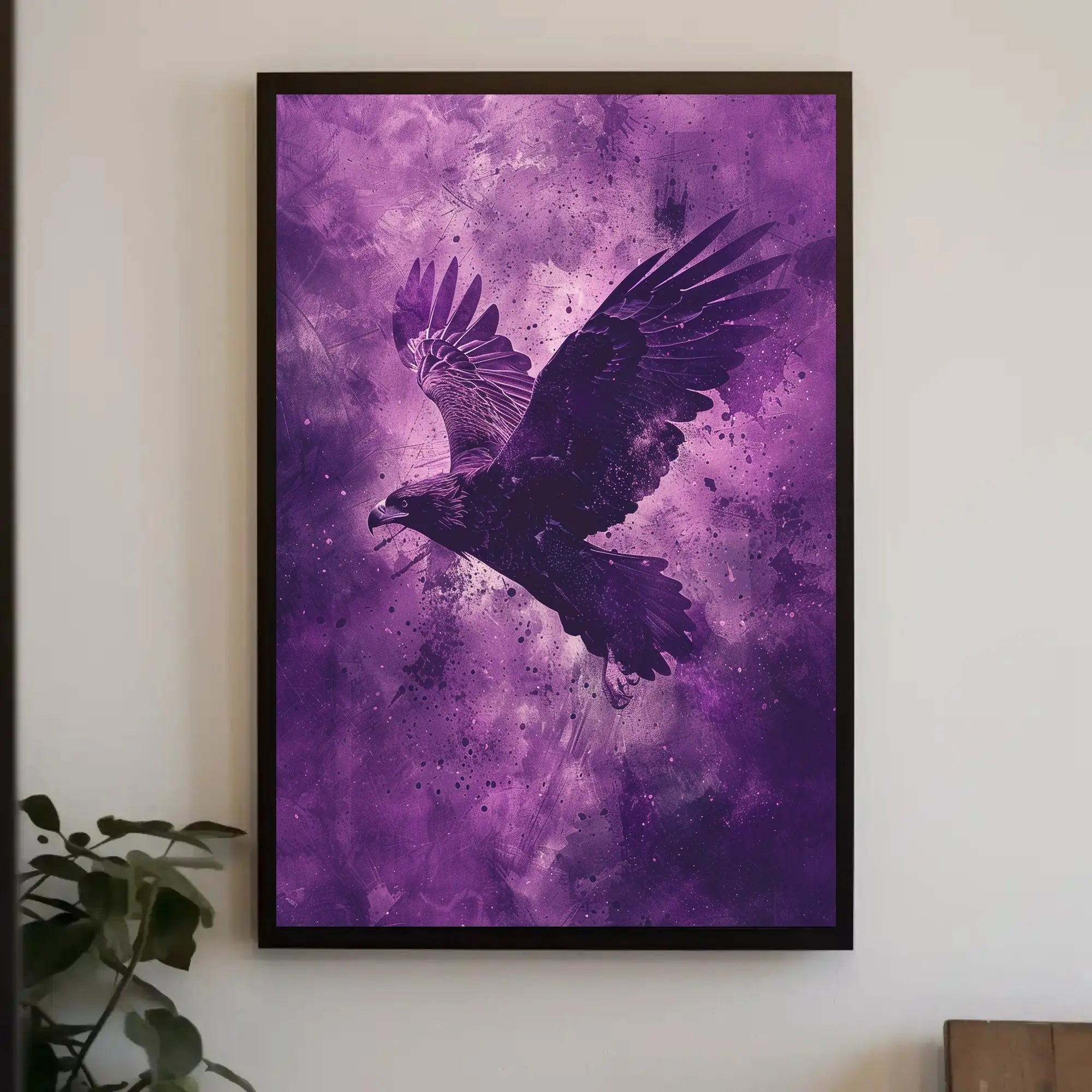 Majestic Eagle in Flight Abstract Artistic Poster PosterGoat