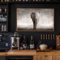 Majestic Elephant Emerging African Savannah Scene Animal Poster PosterGoat