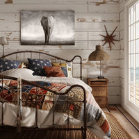 Majestic Elephant Emerging African Savannah Scene Animal Poster PosterGoat