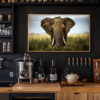 Majestic Elephant in African Savanna Animal Poster PosterGoat