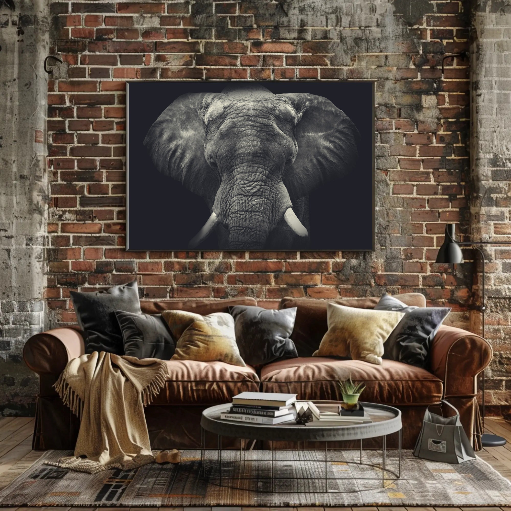 Majestic Elephant in Wild Grace - Animal Poster PosterGoat