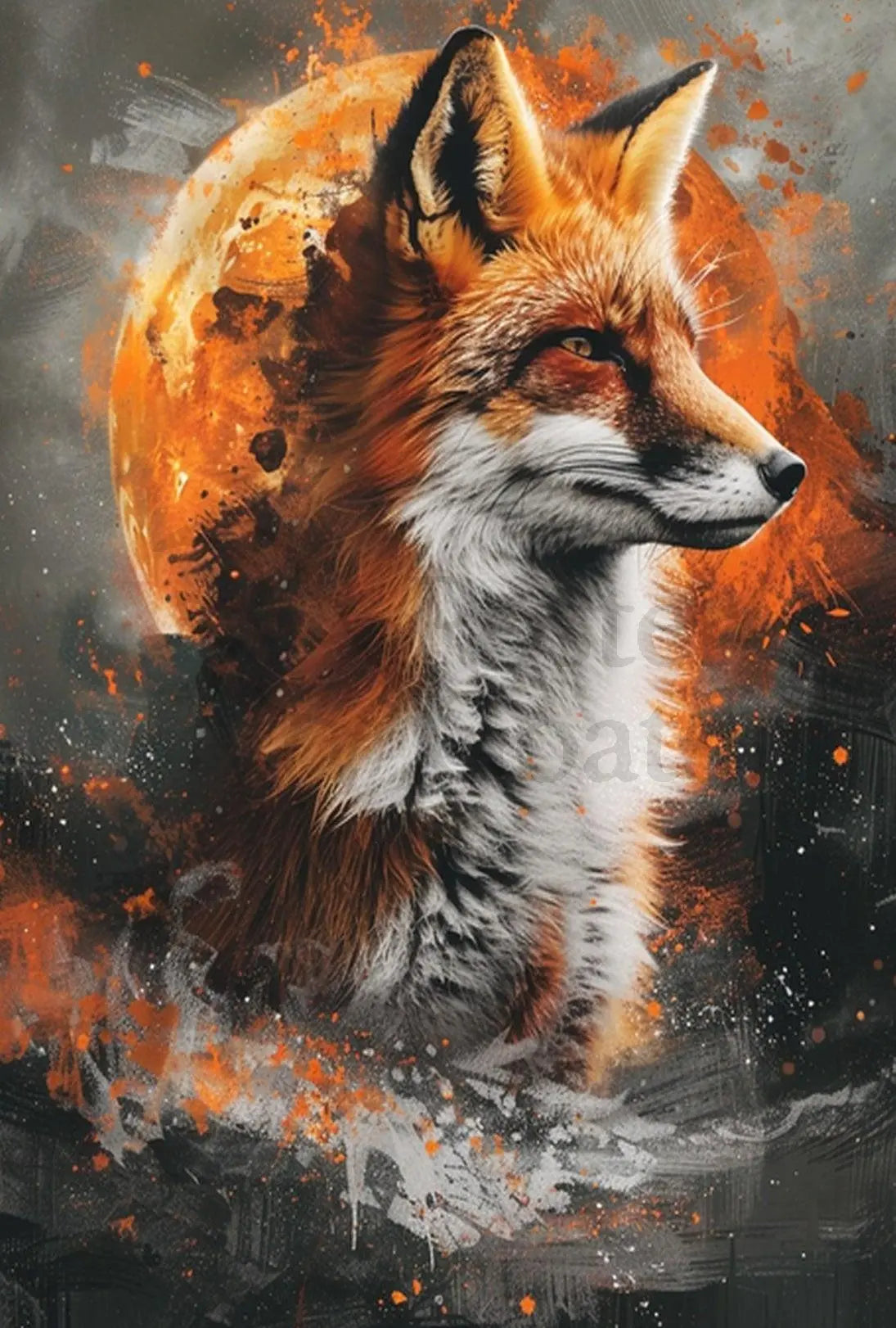 Majestic Fox in Nature Artistic Animal Poster PosterGoat