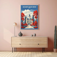 Majestic French Chateau Travel Poster PosterGoat