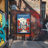 Majestic French Chateau Travel Poster PosterGoat