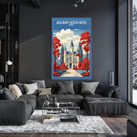 Majestic French Chateau Travel Poster PosterGoat