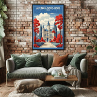 Majestic French Chateau Travel Poster PosterGoat
