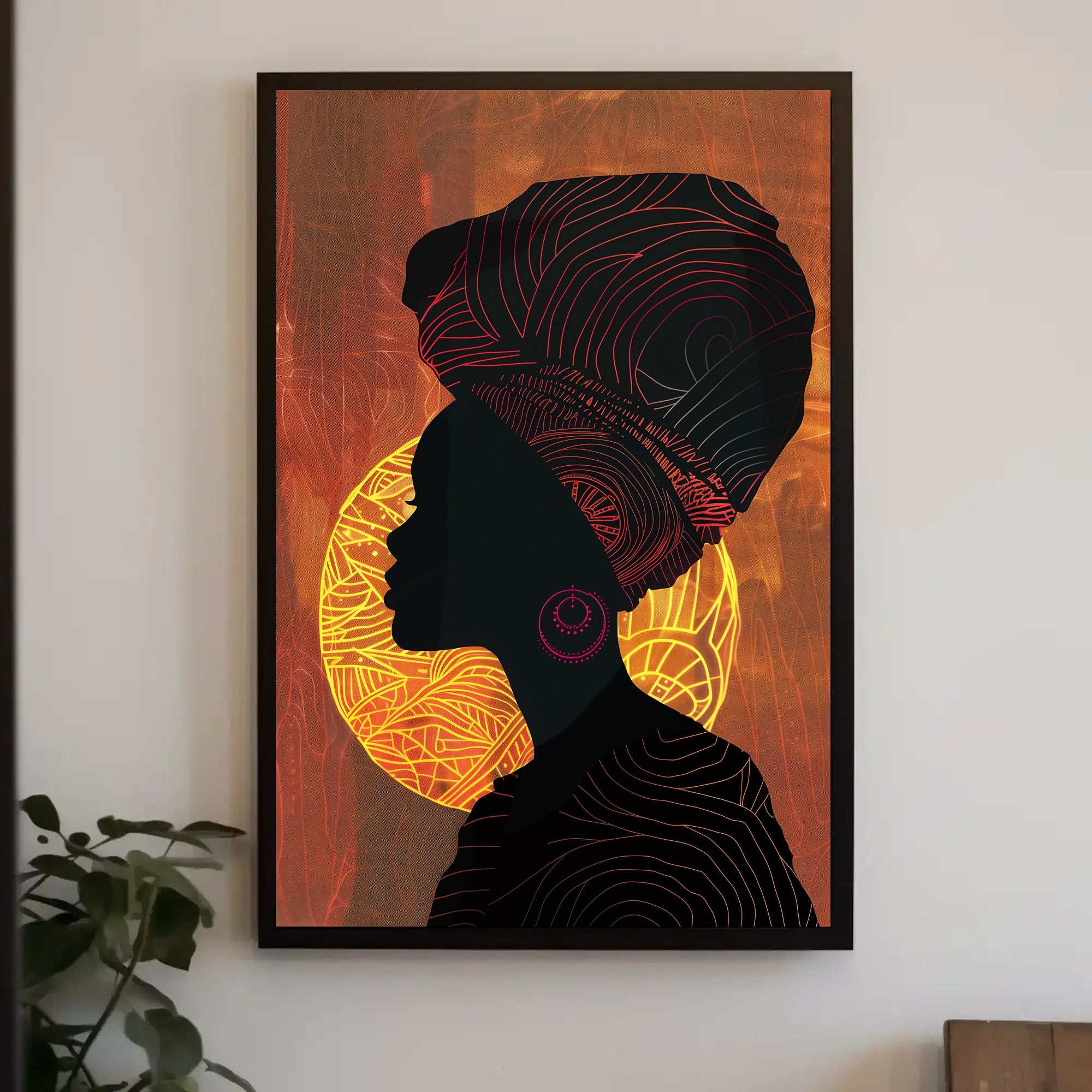 Majestic Identity Silhouette Art Cultural or Heritage Poster PosterGoat