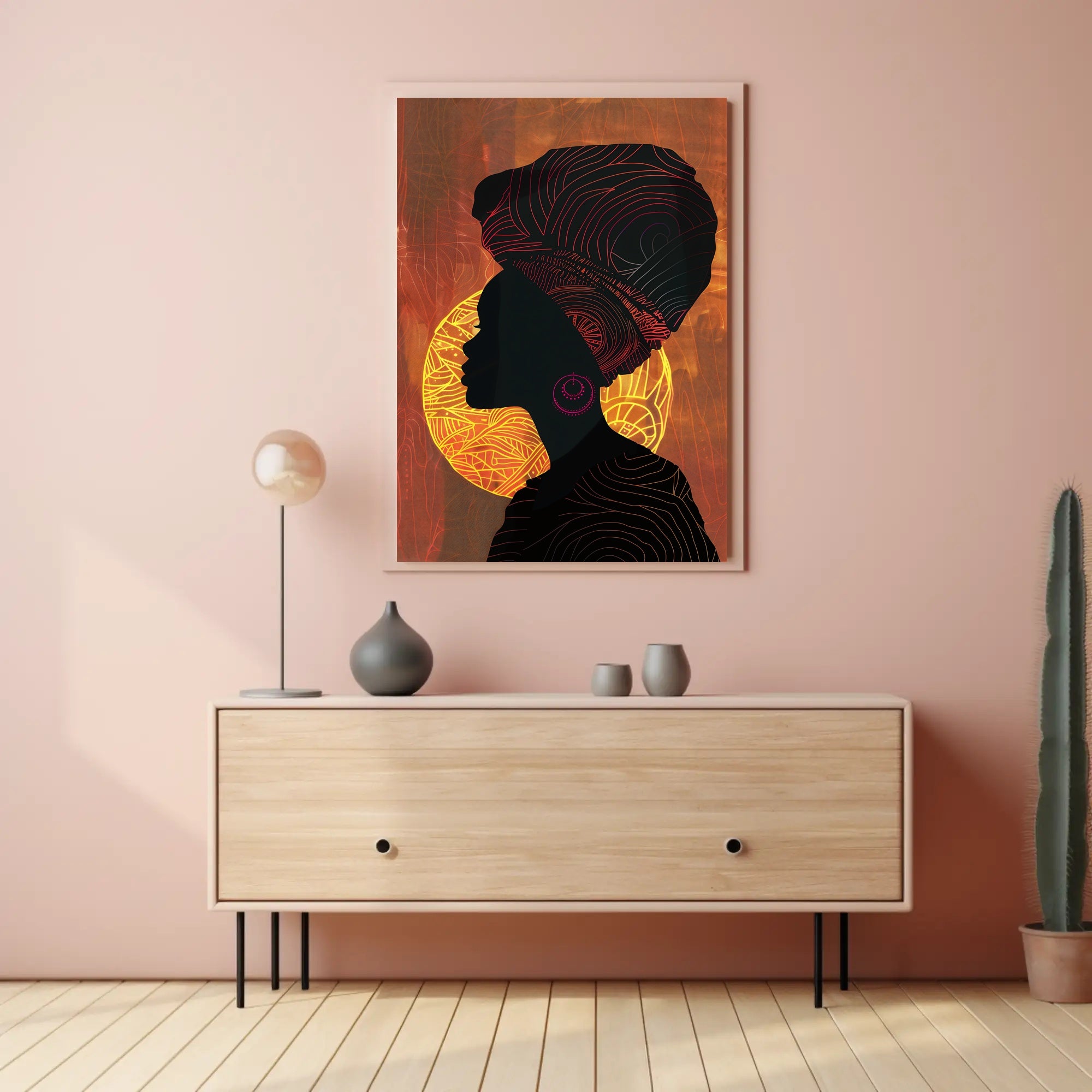 Majestic Identity Silhouette Art Cultural or Heritage Poster PosterGoat