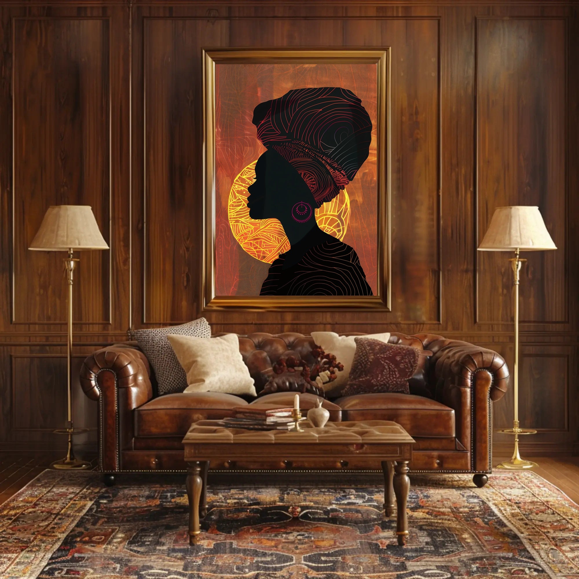 Majestic Identity Silhouette Art Cultural or Heritage Poster PosterGoat