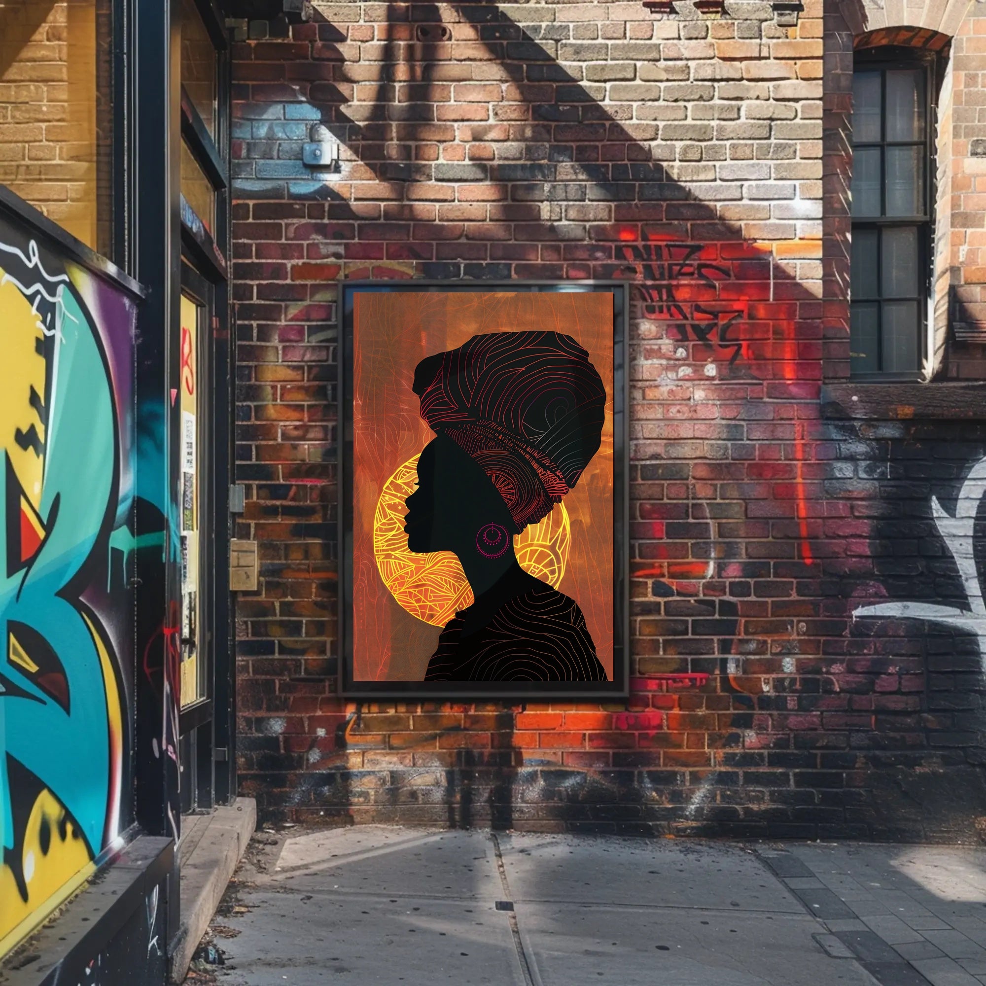 Majestic Identity Silhouette Art Cultural or Heritage Poster PosterGoat