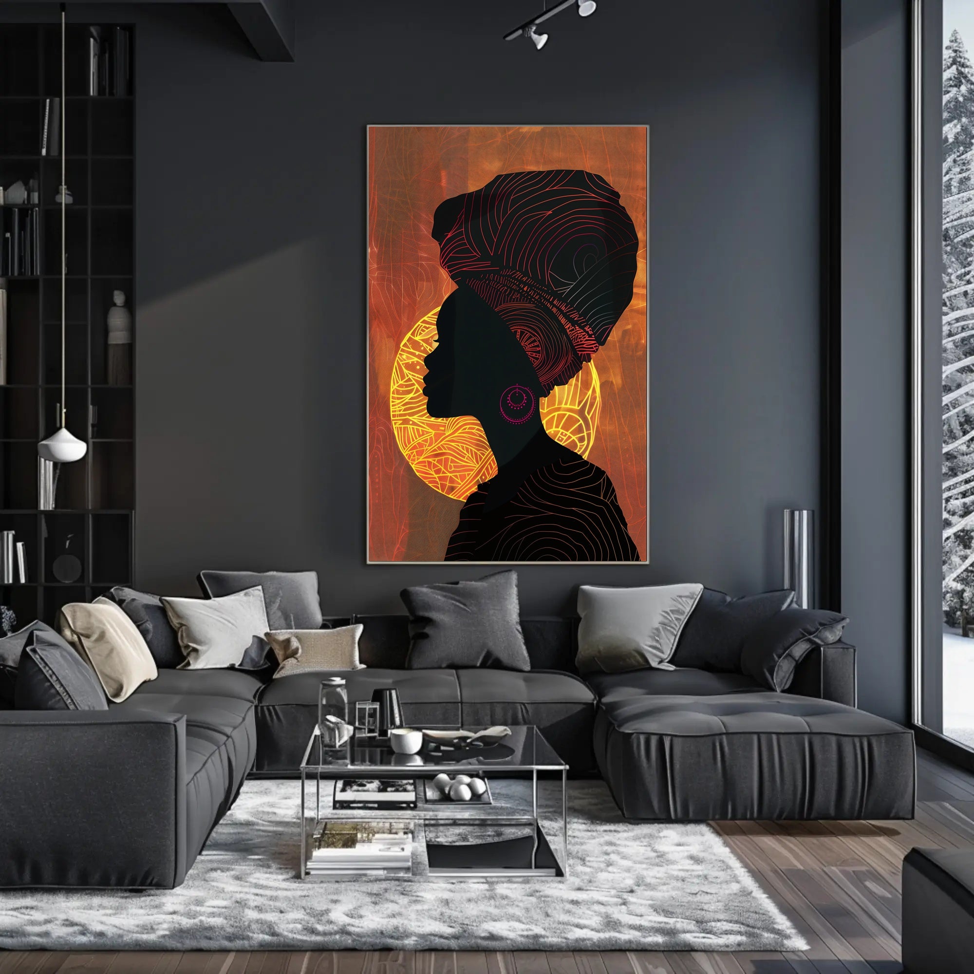 Majestic Identity Silhouette Art Cultural or Heritage Poster PosterGoat