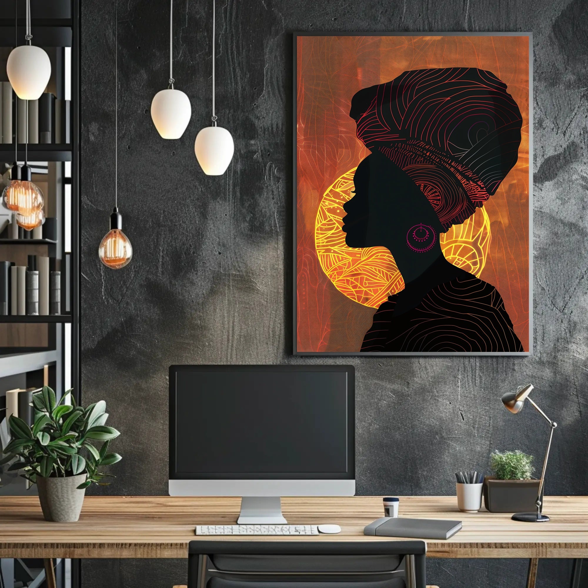 Majestic Identity Silhouette Art Cultural or Heritage Poster PosterGoat