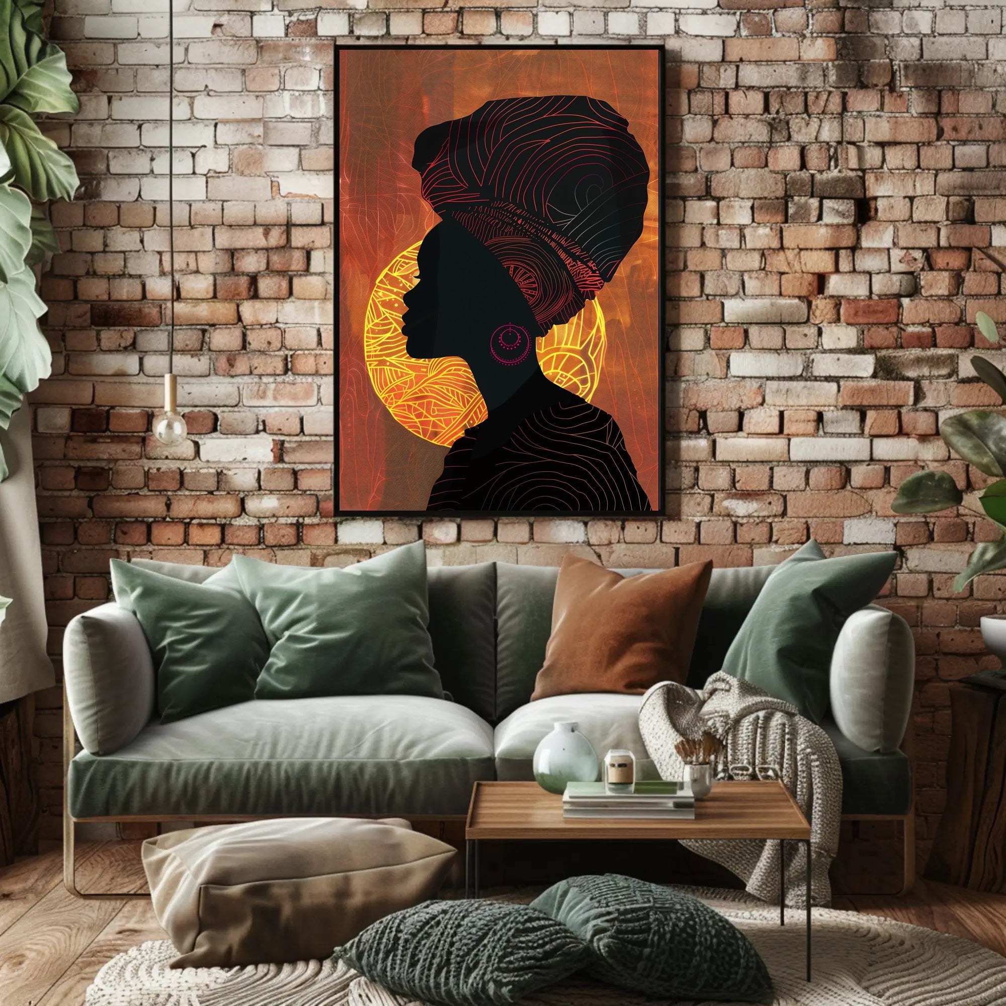 Majestic Identity Silhouette Art Cultural or Heritage Poster PosterGoat