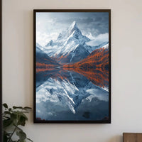Majestic Mountain Reflection National Park Poster PosterGoat