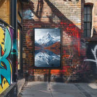 Majestic Mountain Reflection National Park Poster PosterGoat