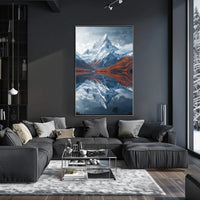 Majestic Mountain Reflection National Park Poster PosterGoat