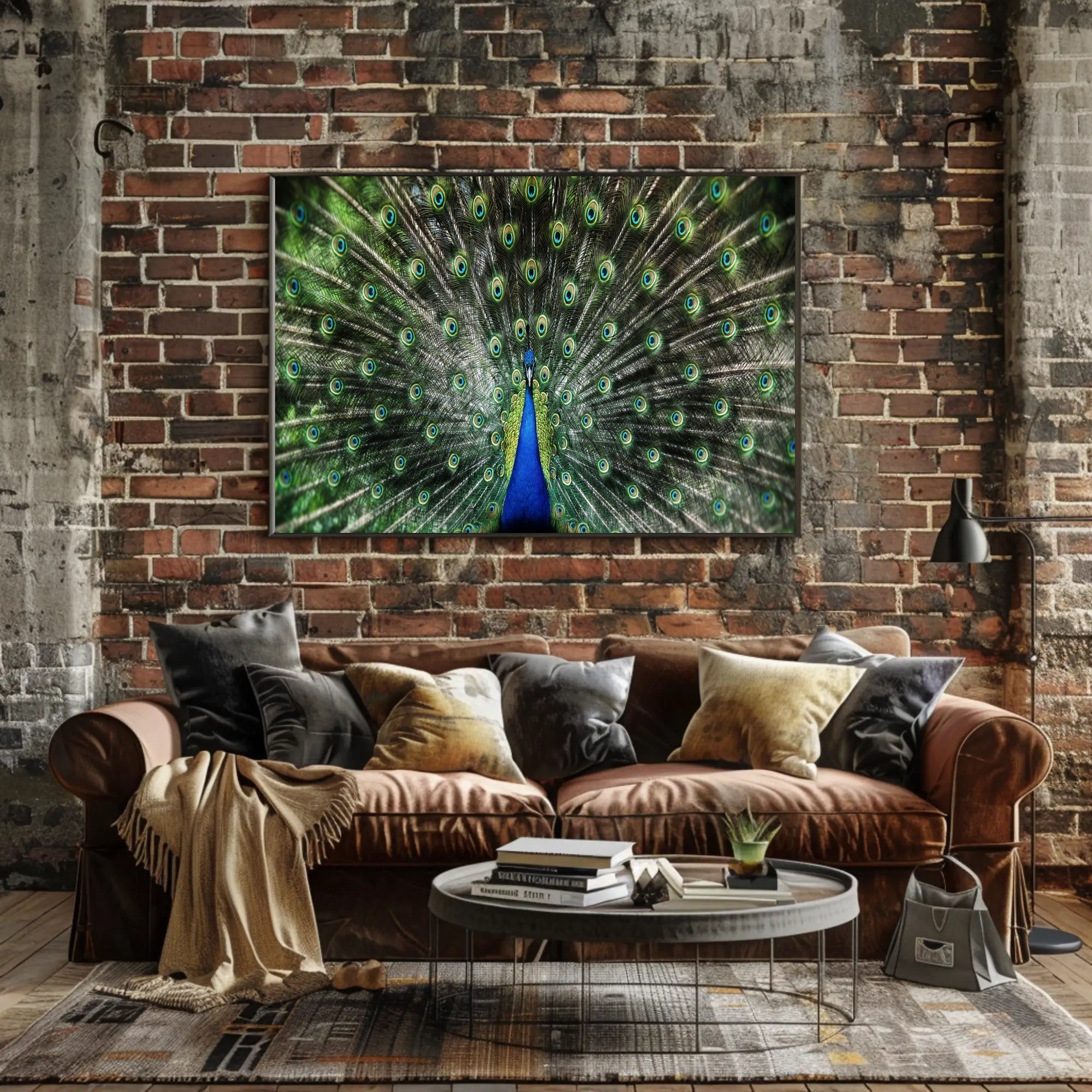 Majestic Peacock Illustrative Masterpiece Animal Poster PosterGoat