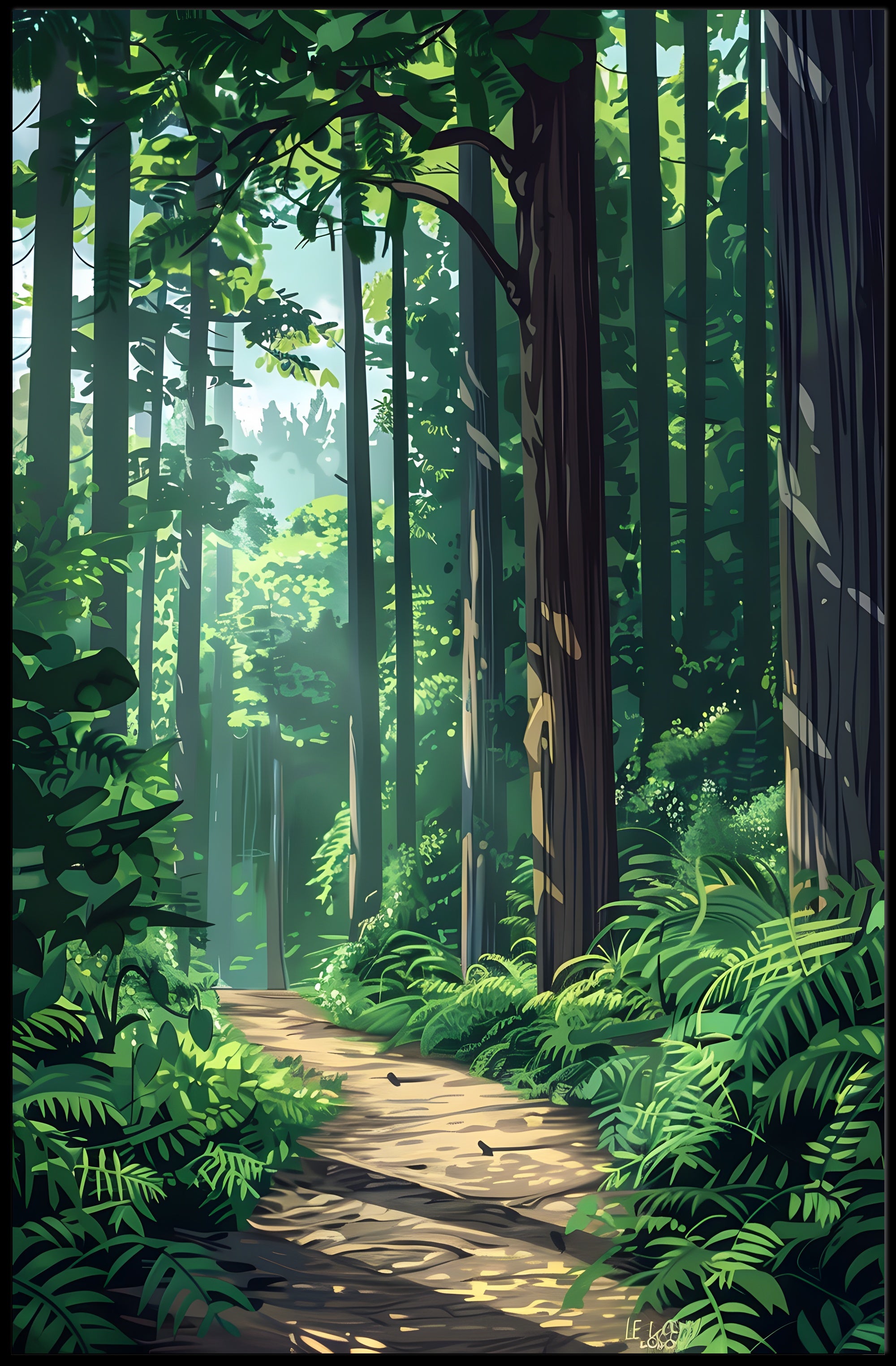 Majestic Sequoia in California's Scenic Redwood National Park Poster PosterGoat