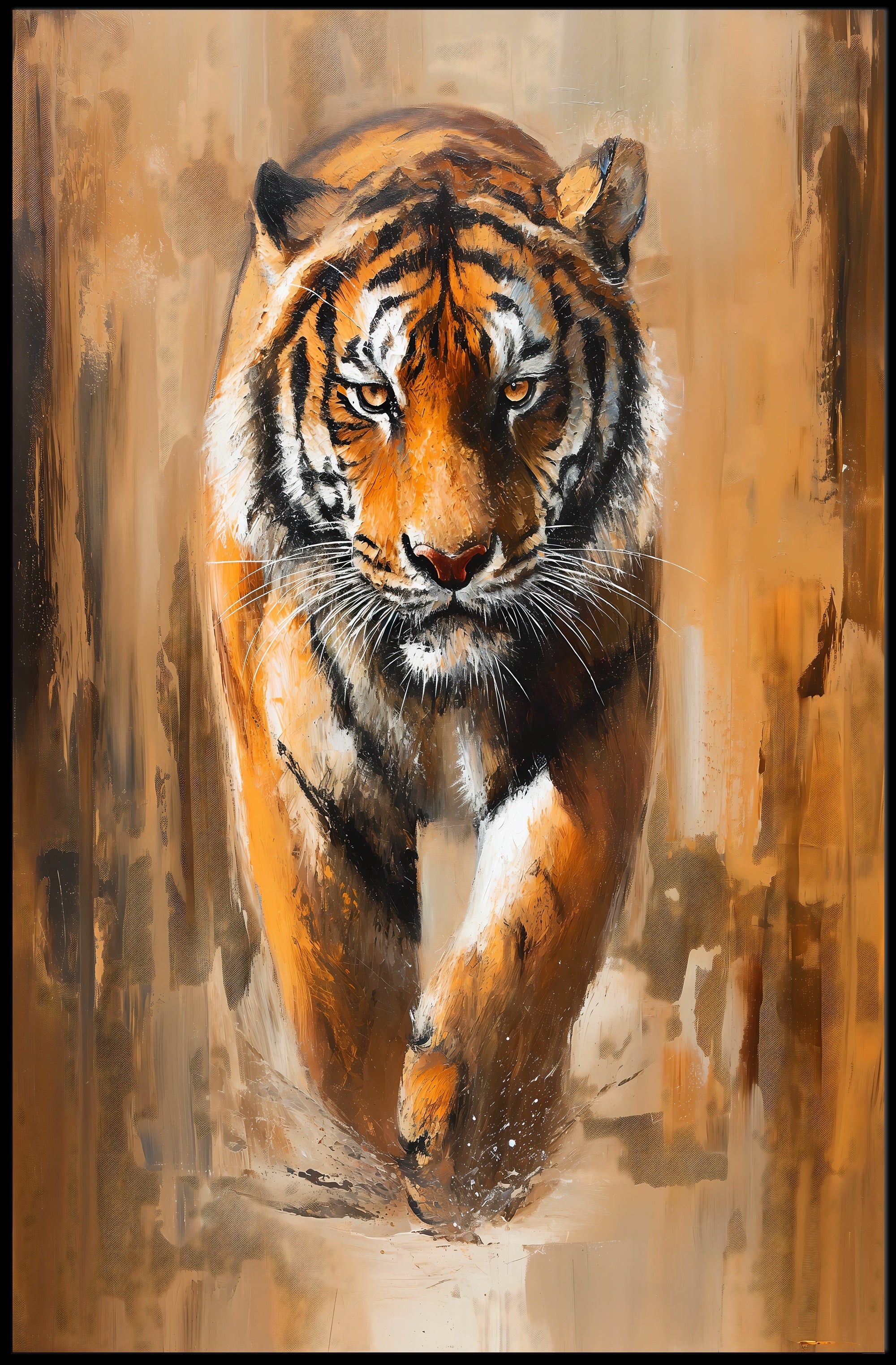 Majestic Tiger Photorealism Animal Poster PosterGoat
