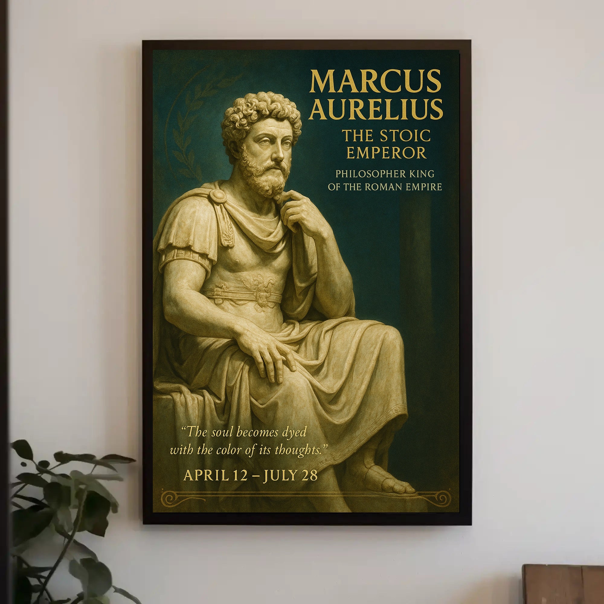 Marcus Aurelius The Stoic Emperor Poster PosterGoat