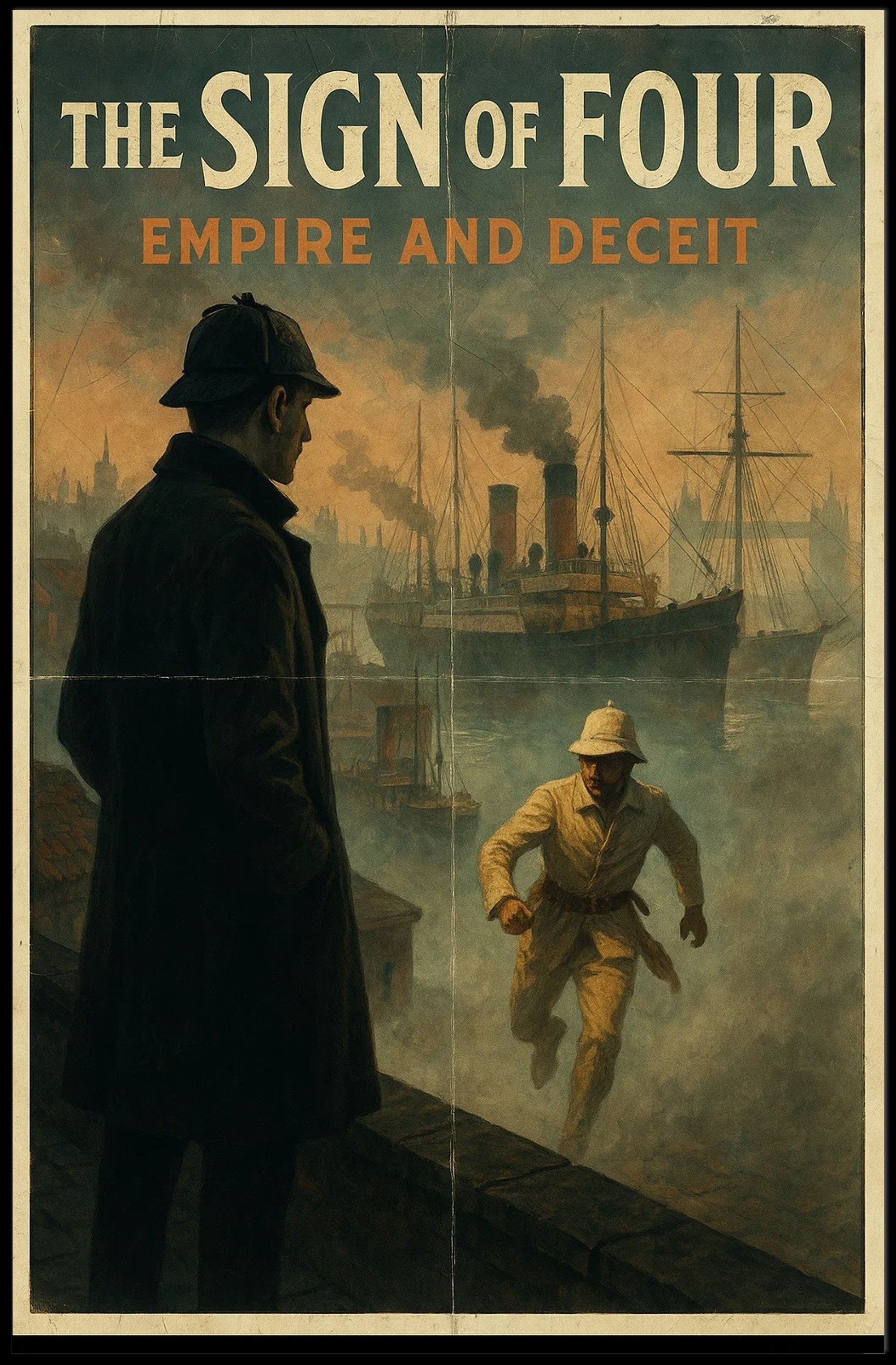 Maritime Detective Scene in Historical Poster PosterGoat