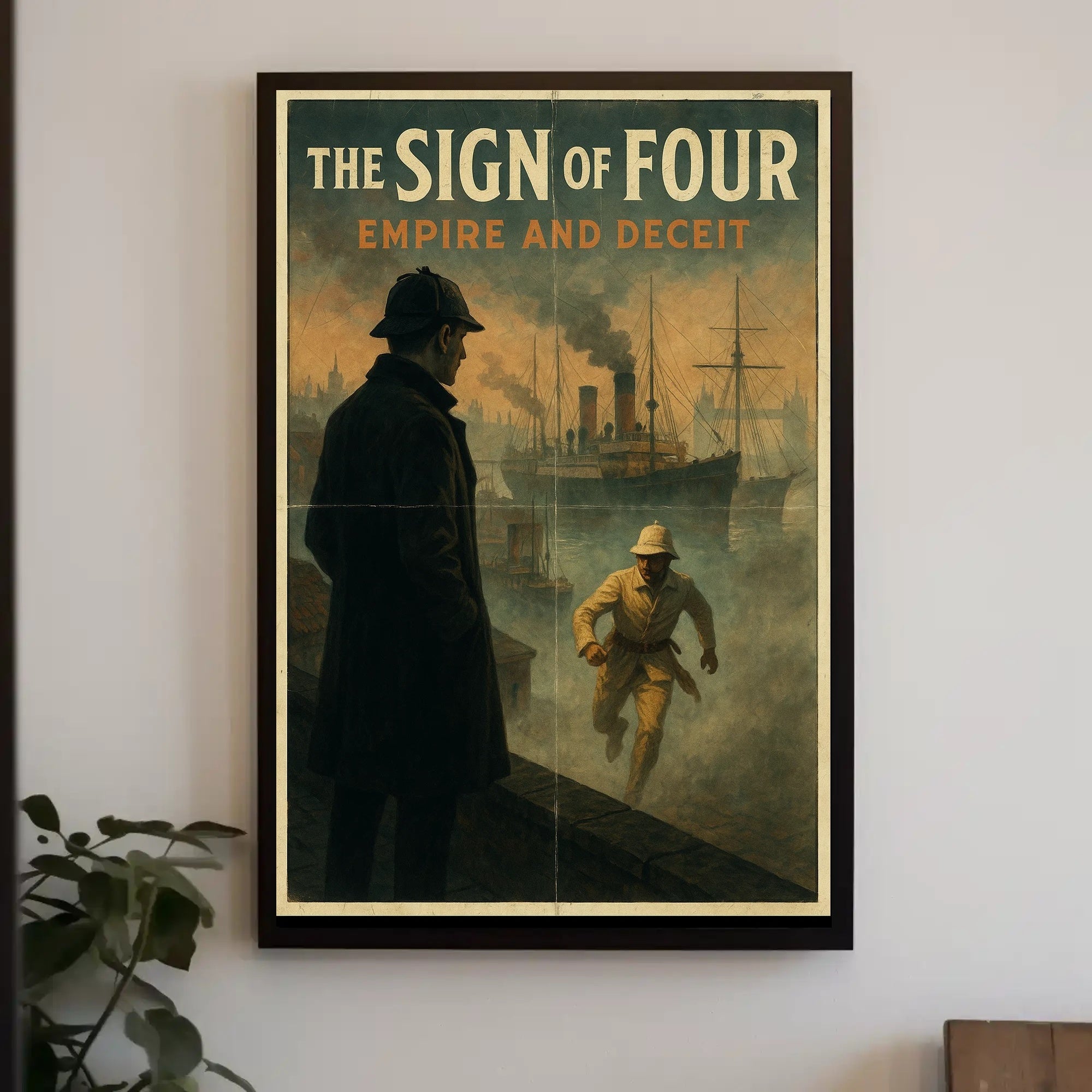 Maritime Detective Scene in Historical Poster PosterGoat