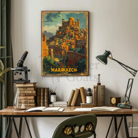 Marrakech's Exotic Charm Vintage Travel Poster PosterGoat