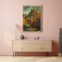 Marrakech's Exotic Charm Vintage Travel Poster PosterGoat