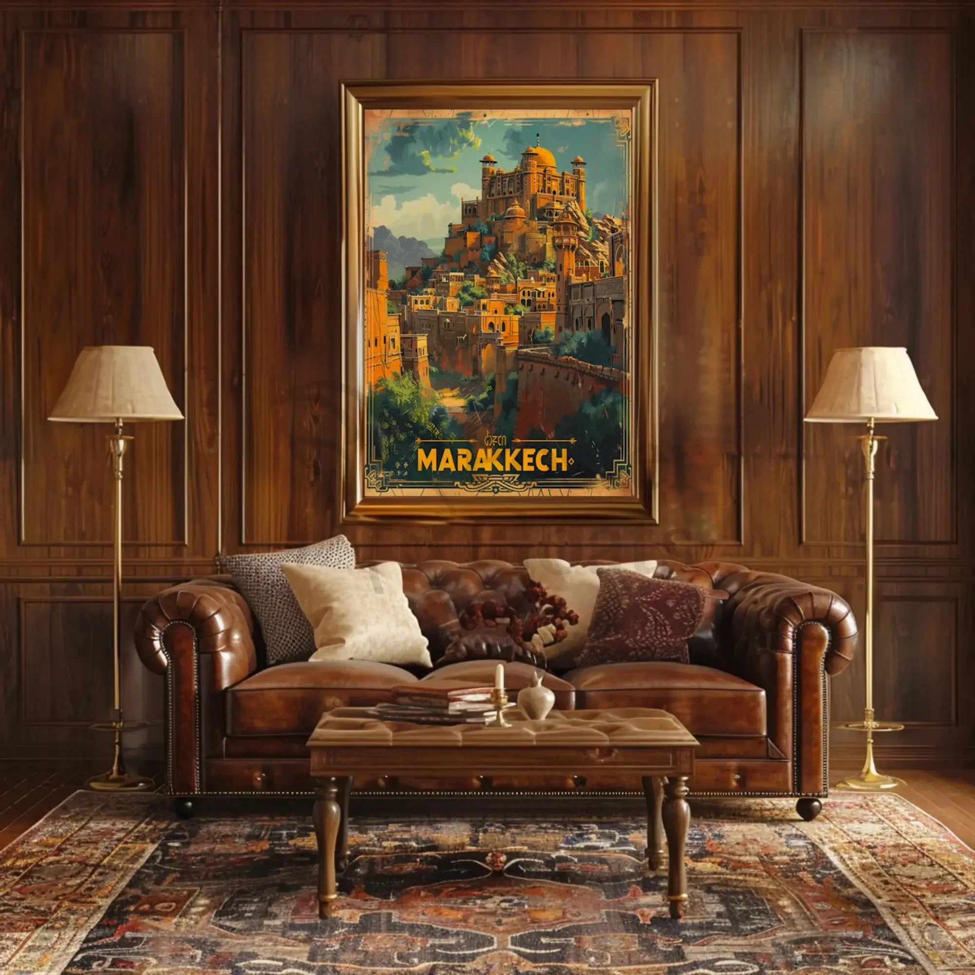 Marrakech's Exotic Charm Vintage Travel Poster PosterGoat