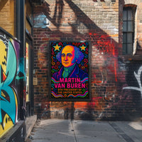 Martin Van Buren Pop Art Presidential Poster PosterGoat