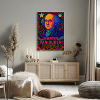 Martin Van Buren Pop Art Presidential Poster PosterGoat