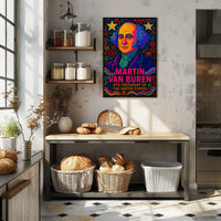 Martin Van Buren Pop Art Presidential Poster PosterGoat
