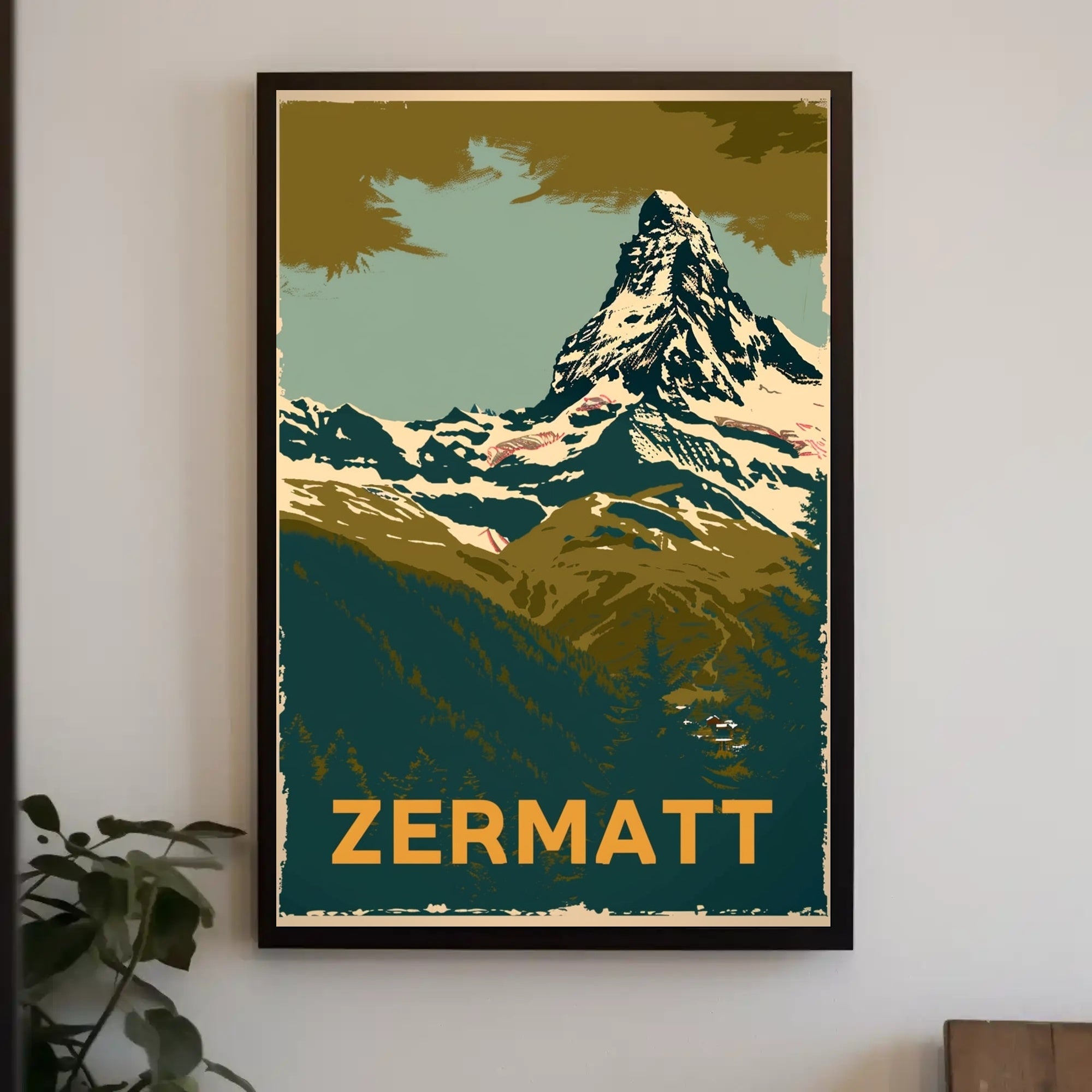 Matterhorn Adventure Vintage Travel Poster PosterGoat