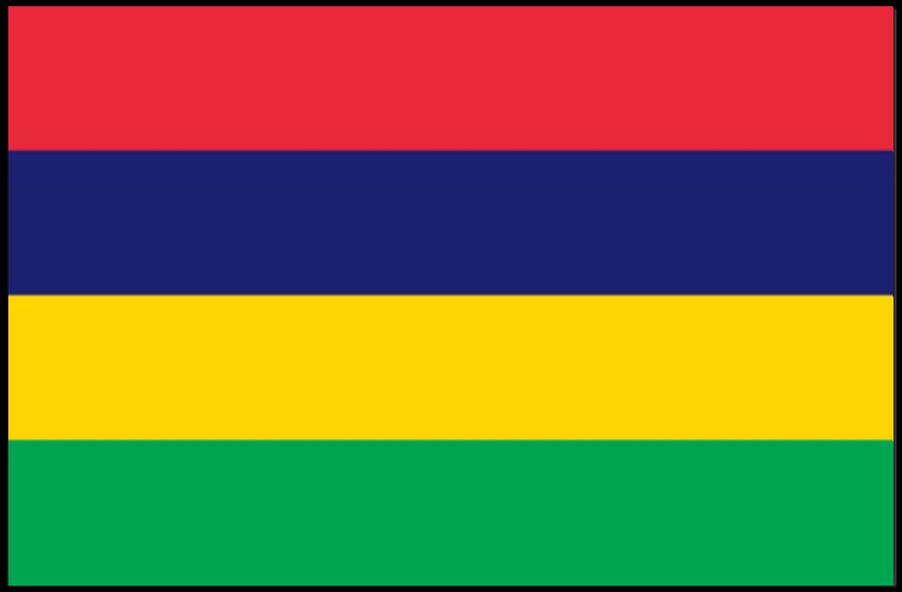 Mauritius National Flag Colorful Display Country Flag Poster PosterGoat