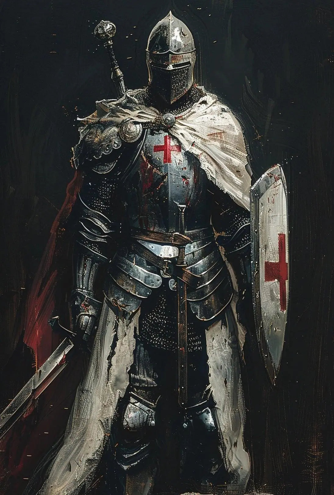 Medieval Knight Valor and Chivalry Cultural or Heritage Poster PosterGoat