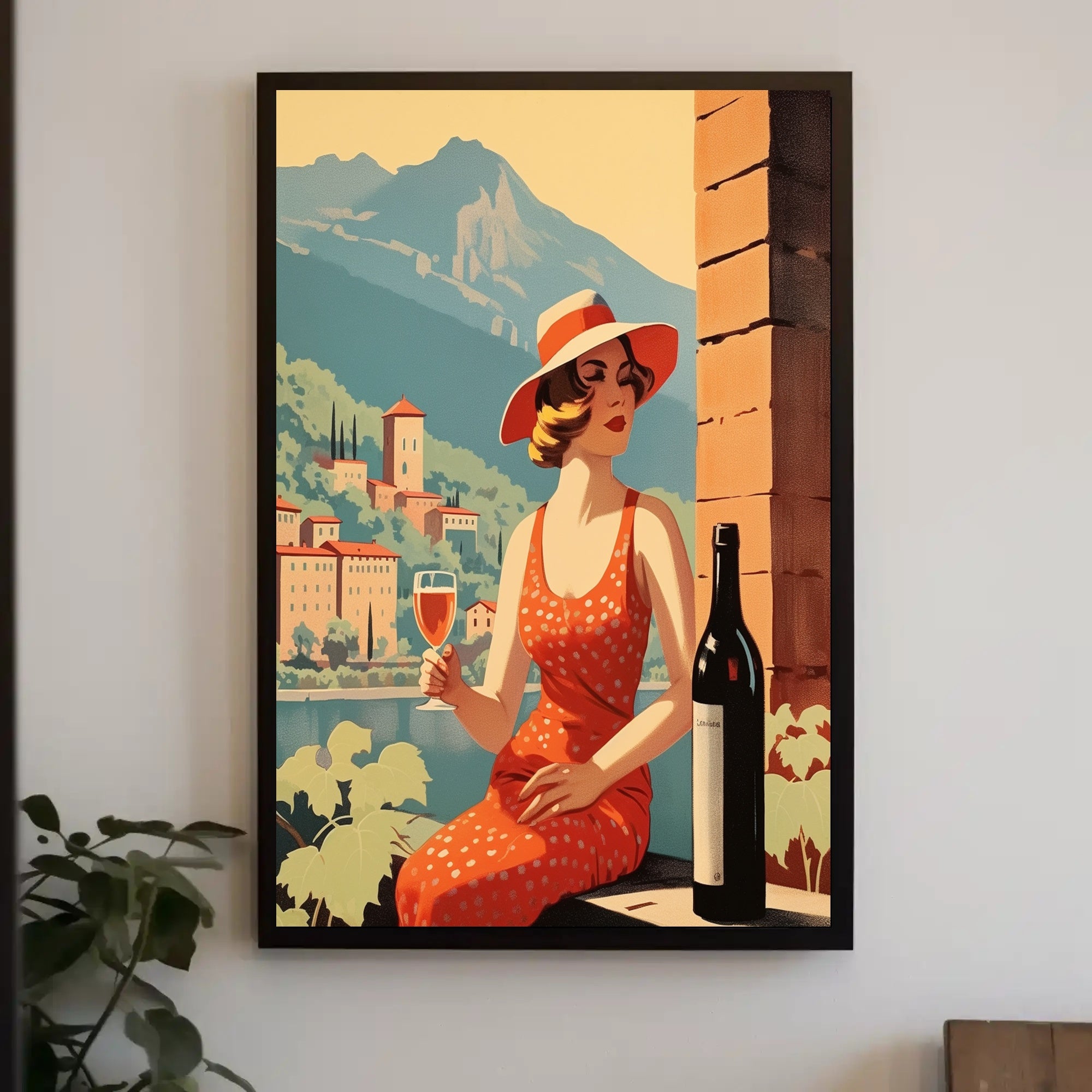 Mediterranean Leisure Vintage Scene Travel Poster PosterGoat