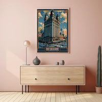 Melbourne Architectural Elegance: Urban or Cityscape Poster PosterGoat