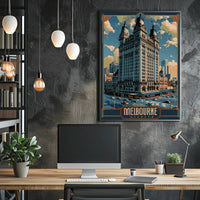 Melbourne Architectural Elegance: Urban or Cityscape Poster PosterGoat