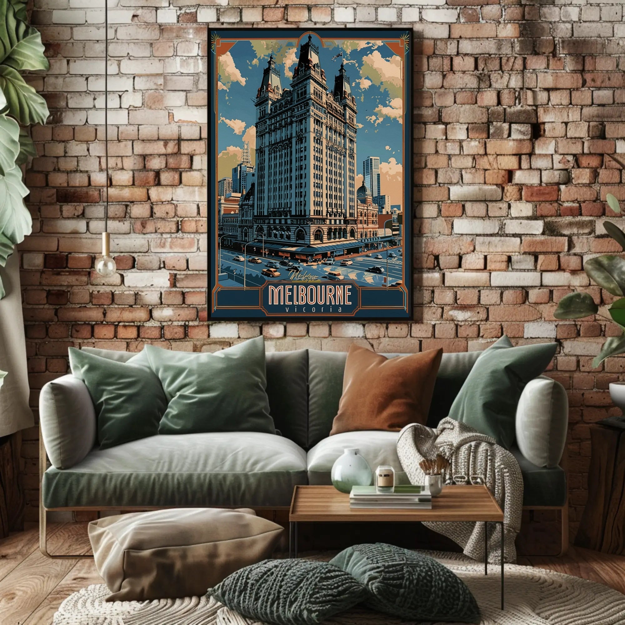 Melbourne Architectural Elegance: Urban or Cityscape Poster PosterGoat