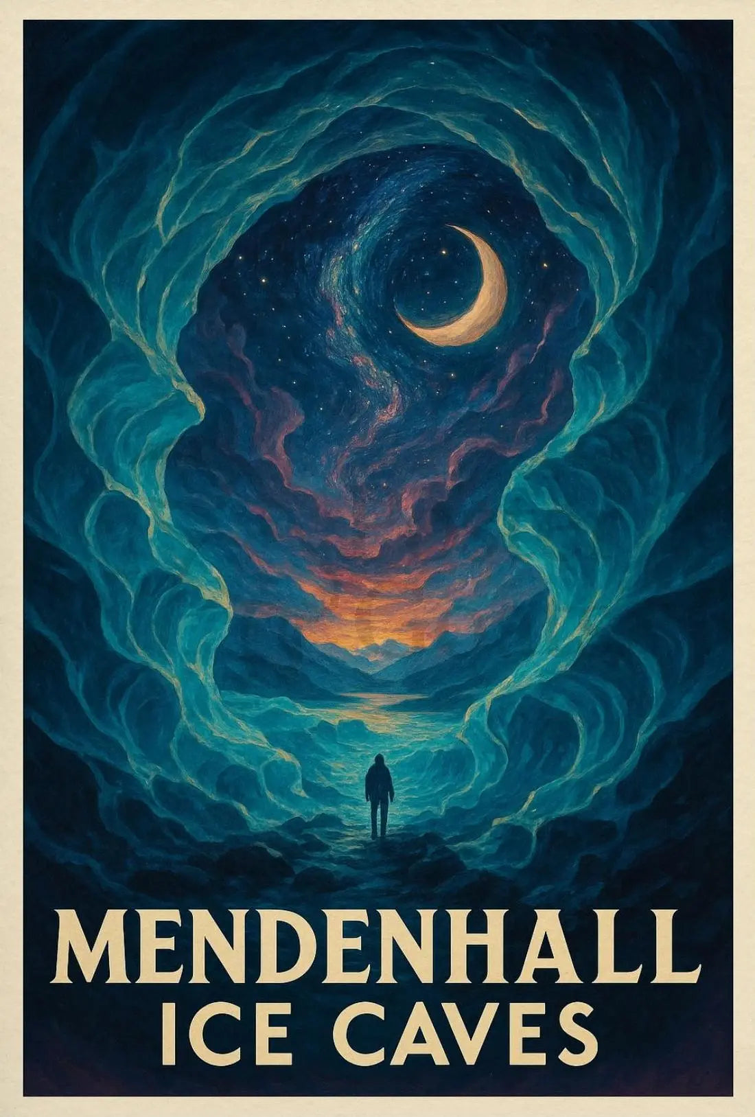 Mendenhall Ice Caves Mystical Adventure National Park Poster PosterGoat