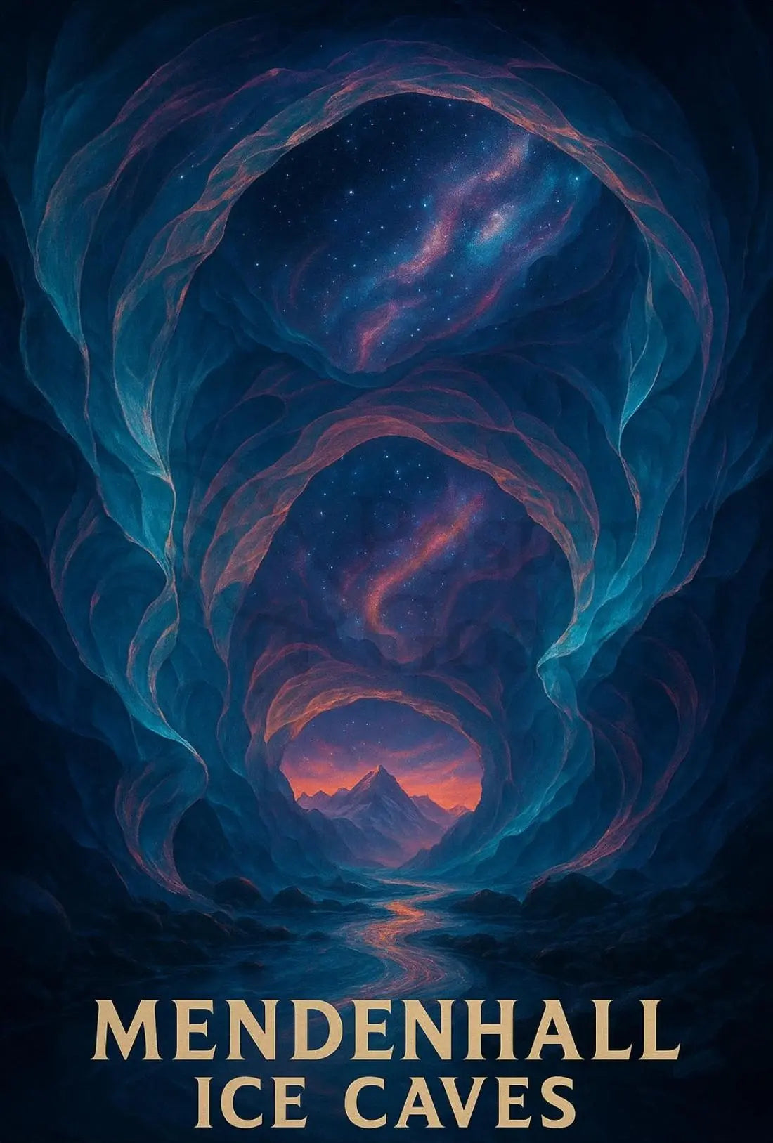 Mendenhall Ice Caves: Enchanting Natural Wonder National Park Poster PosterGoat