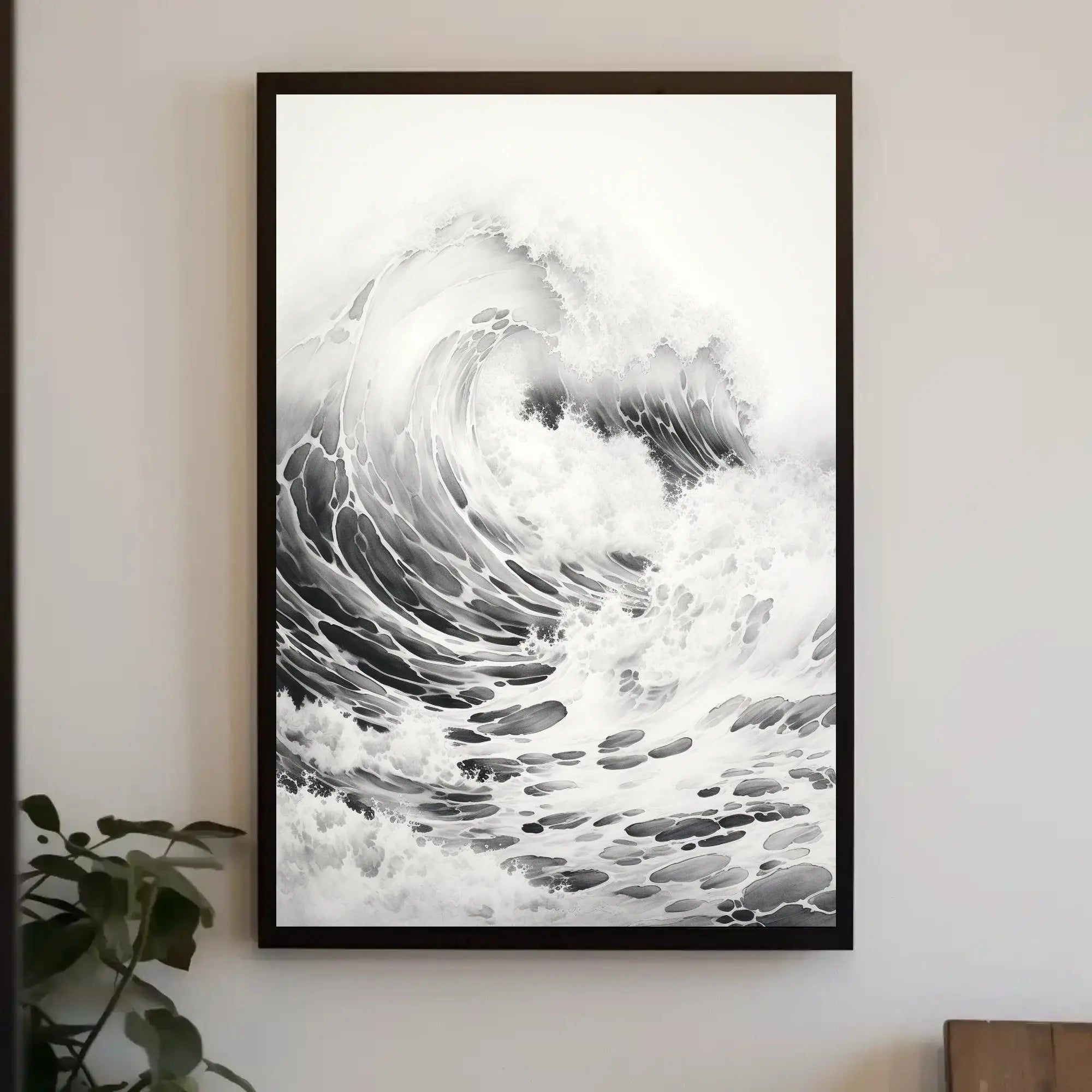 Mesmerizing Ocean Wave Art Piece Cultural Poster PosterGoat