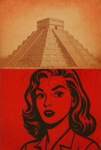 Mesoamerican Retro Adventure Pop Art Cultural Poster PosterGoat