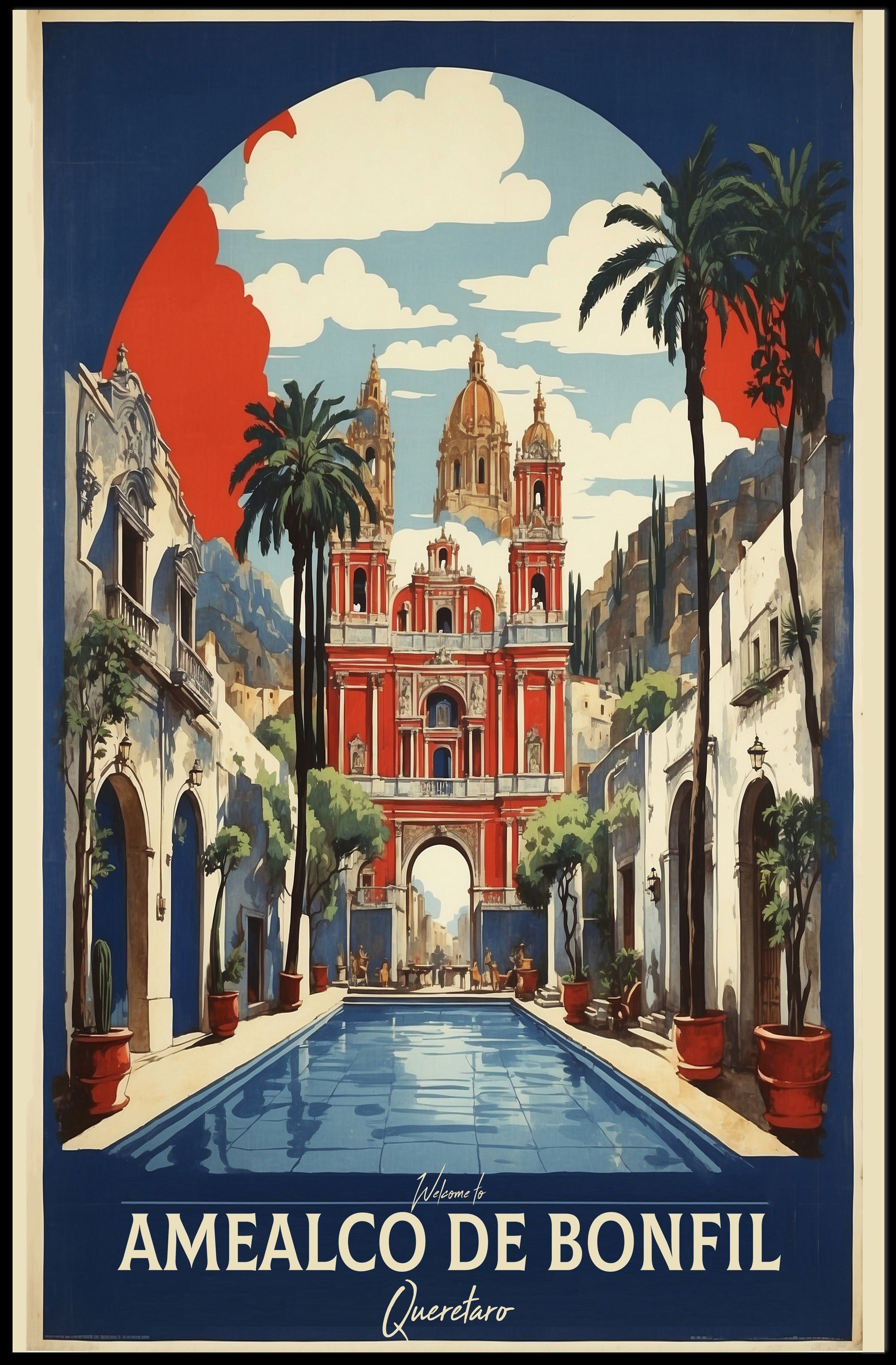 Mexican Colonial Architecture Cultural or Heritage Poster PosterGoat