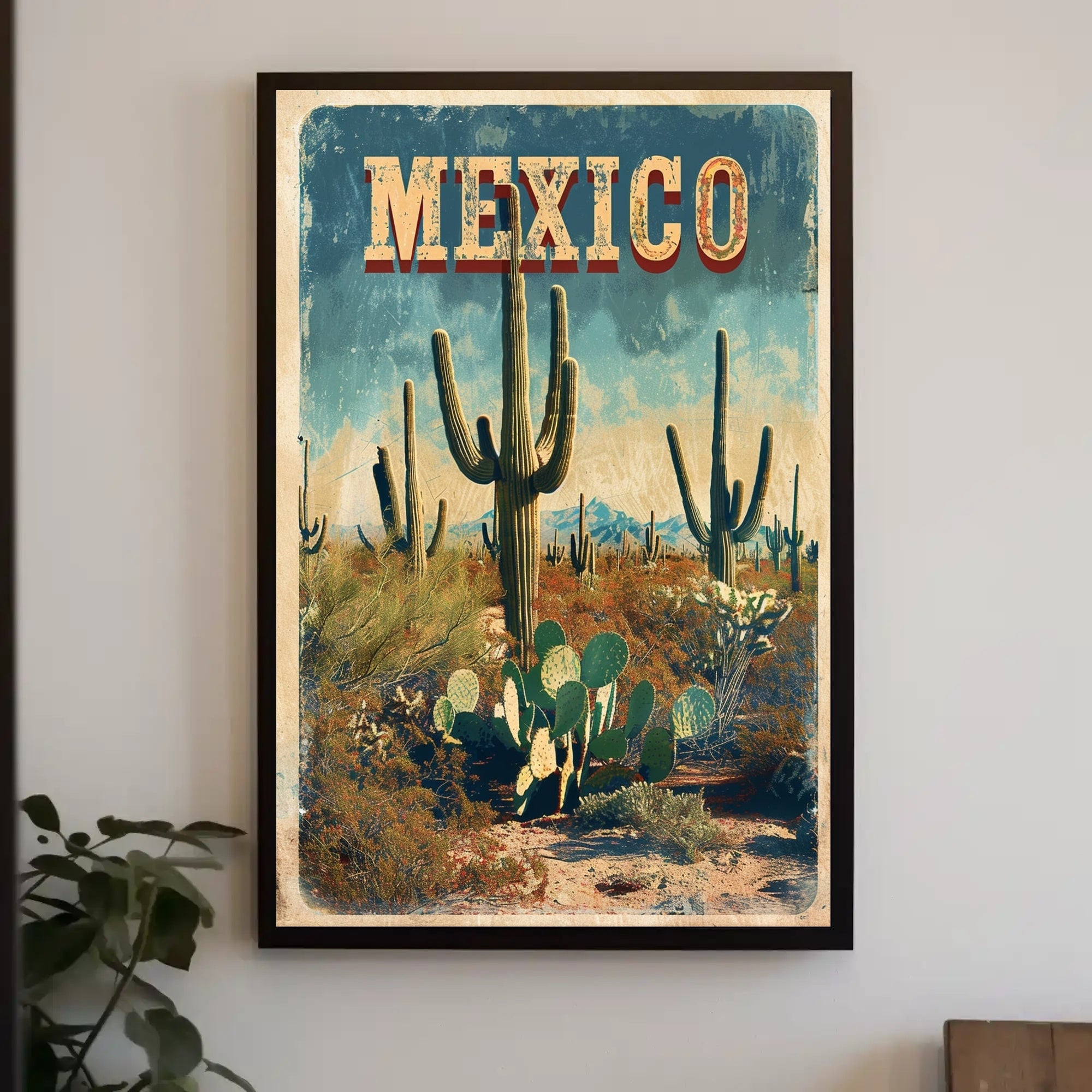Mexican Desert Adventure Travel Poster PosterGoat